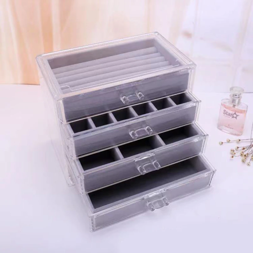 Transparent Acrylic Jewelry Organizer Plastic Box